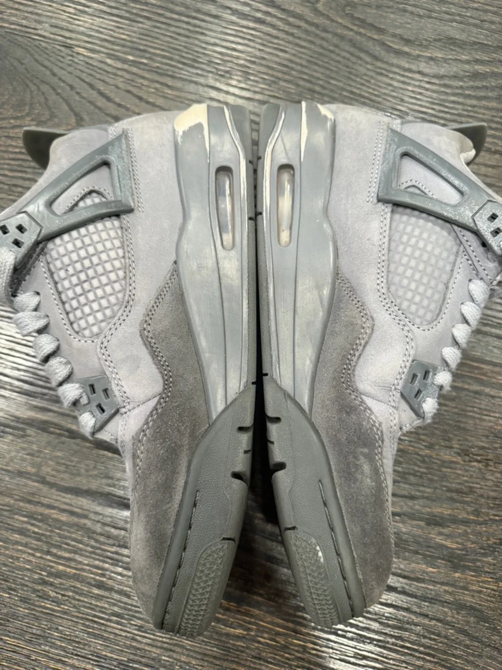 Nike Jordan 4 Retro SE Paris Olympic Wet Cement Grey Men GS Size 7Y